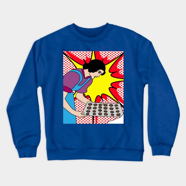 Retro Baking Cake Hobby Crewneck Sweatshirt by flofin